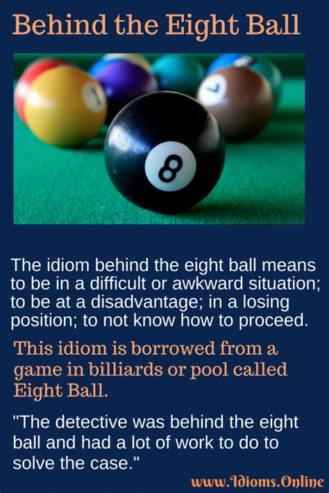 8 ball urban dictionary|behind the eight ball origin.